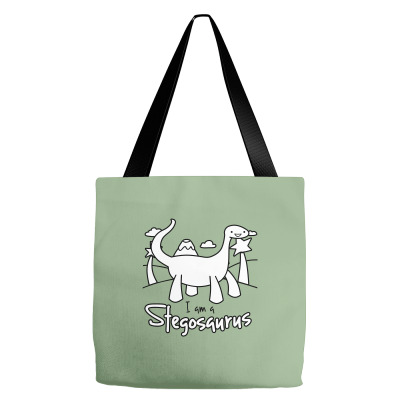 I Am A Stegosaurus Tote Bags Designed By Silicaexil