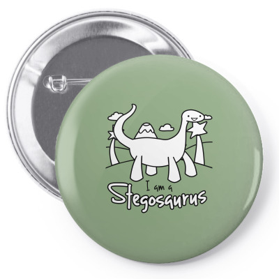 I Am A Stegosaurus Pin-back Button Designed By Silicaexil