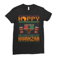 Happy Kwanzaa Seven Candles Principles African American T Shirt Ladies Fitted T-shirt | Artistshot