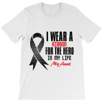 I Wear A Ribbon For The Hero In My Life My Aunt T-shirt | Artistshot