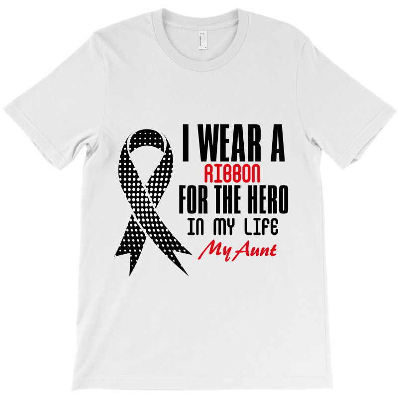 I Wear A Ribbon For The Hero In My Life My Aunt T-shirt | Artistshot