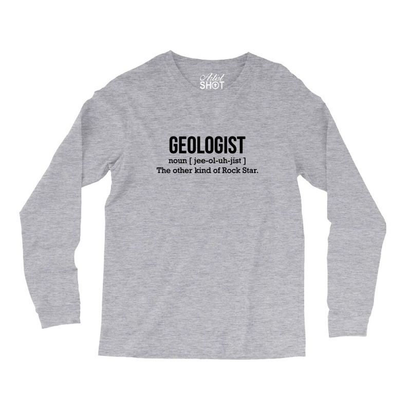 Geologist The Other Kind Of Rock Star Black Long Sleeve Shirts by BLACKSTONE | Artistshot