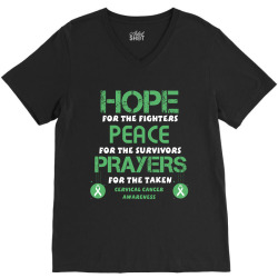 hope for the fighters peace for the survivors prayers for the taken ce V-Neck Tee | Artistshot