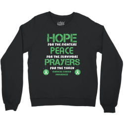 hope for the fighters peace for the survivors prayers for the taken ce Crewneck Sweatshirt | Artistshot