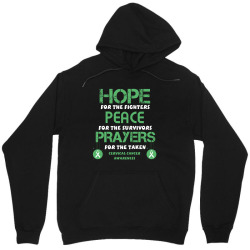 hope for the fighters peace for the survivors prayers for the taken ce Unisex Hoodie | Artistshot