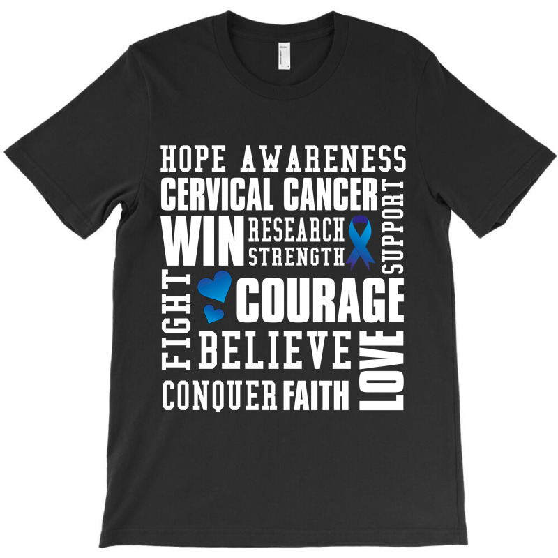 Hope Awareness Cervical Cancer T-shirt | Artistshot