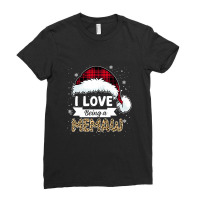 Buffalo Plaid Christmas Shirt I Love Being A Memaw Grandma Premium T S Ladies Fitted T-shirt | Artistshot