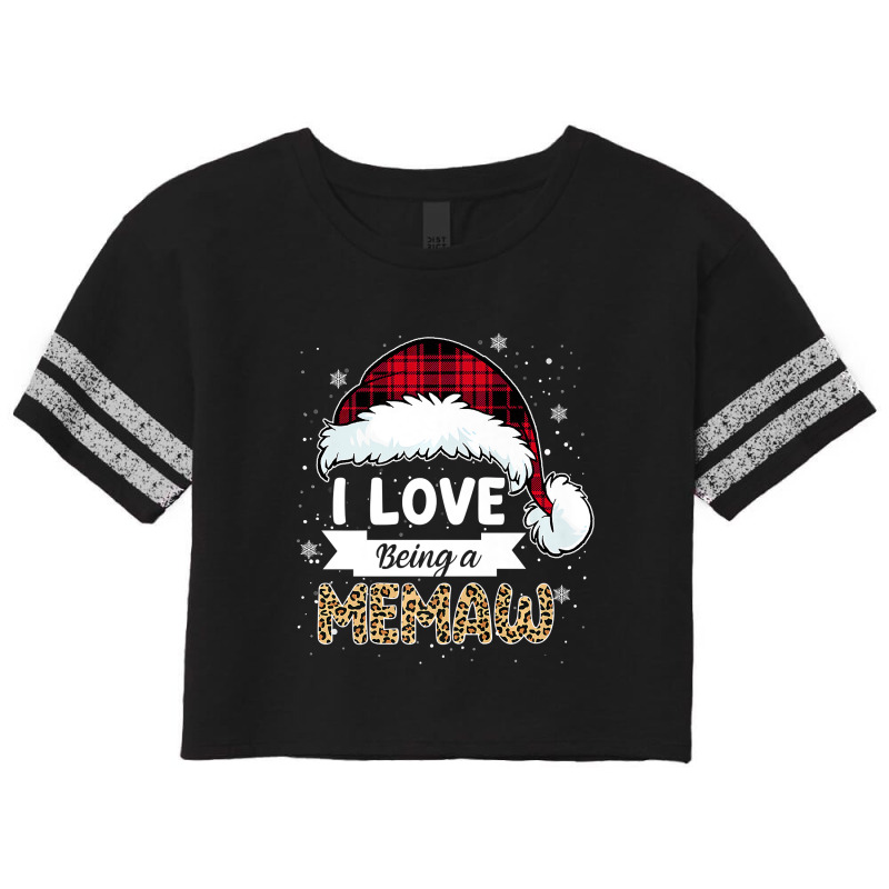 Buffalo Plaid Christmas Shirt I Love Being A Memaw Grandma Premium T S Scorecard Crop Tee by Maria_Jezierski | Artistshot