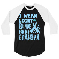 i wear light blue for my grandpa 3/4 Sleeve Shirt | Artistshot