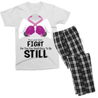 The Lord Will Fight For You, You Need Only To Be Still Men's T-shirt Pajama Set | Artistshot