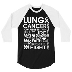 lung and cancer 3/4 Sleeve Shirt | Artistshot