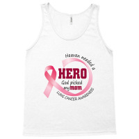 Heaven Needed A Hero God Picked My Mom Lung Cancer Awareness Tank Top | Artistshot