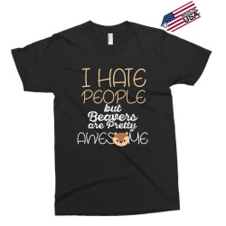 i hate people but beavers are pretty awesome Exclusive T-shirt | Artistshot