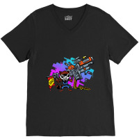 Rocket Blaster V-neck Tee | Artistshot