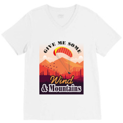 give me some wind and mountains V-Neck Tee | Artistshot