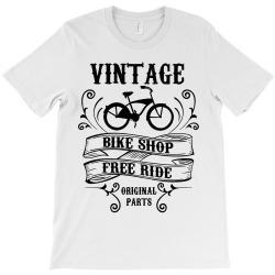 vintage bike shop free ride original parts T-Shirt | Artistshot