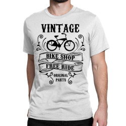 vintage bike shop free ride original parts Classic T-shirt | Artistshot