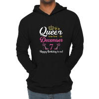 This Queen Was Born On December 7 Birthday High Heels Premium T Shirt Lightweight Hoodie | Artistshot