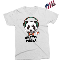 hipster panda Exclusive T-shirt | Artistshot