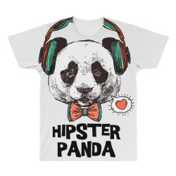 hipster panda All Over Men's T-shirt | Artistshot