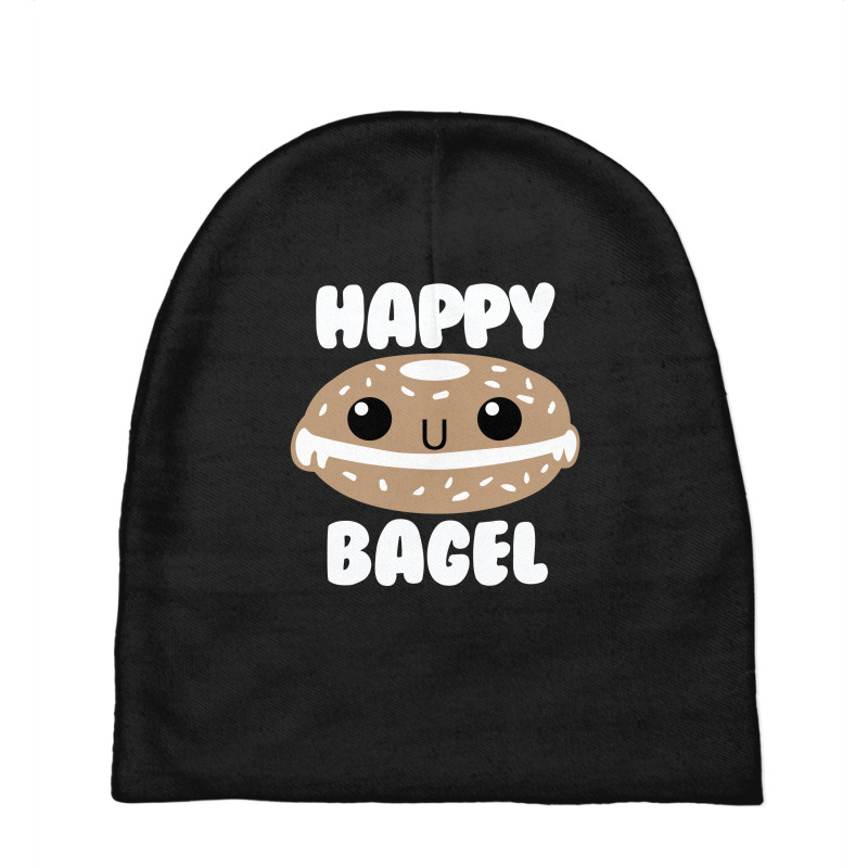 Custom Happy Bagel Baby Beanies By Parashiel Artistshot