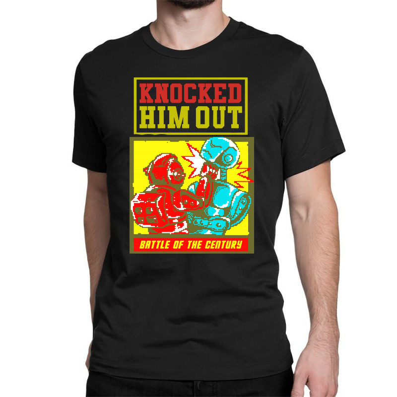Knocked Him Out Robot Fighter Classic T-shirt | Artistshot