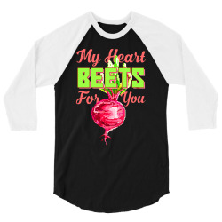 my heart beets for you food puns 3/4 Sleeve Shirt | Artistshot