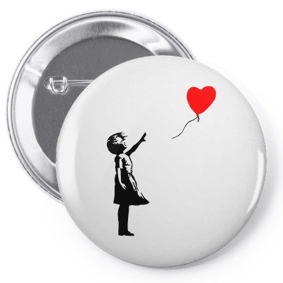 Banksy Girl With Balloon Pin-back Button Designed By Toweroflandrose