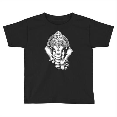 Ganesha  Hindu Yoga Funny Toddler T-shirt Designed By Suryama
