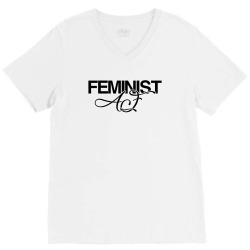 feminist af for light V-Neck Tee | Artistshot