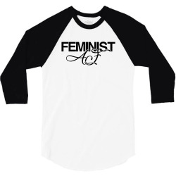 feminist af for light 3/4 Sleeve Shirt | Artistshot
