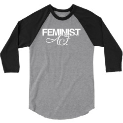 feminist af for dark 3/4 Sleeve Shirt | Artistshot