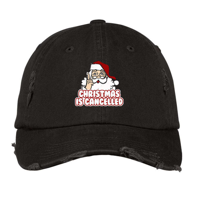 Christmas Is Cancelled Vintage Cap by Vishaka | Artistshot