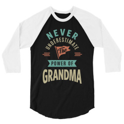 Power Of Grandma 3/4 Sleeve Shirt | Artistshot