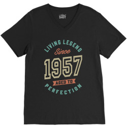 Since 1957 Aged To Perfection V-Neck Tee | Artistshot