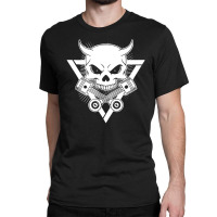 Skull Piston Funny Classic T-shirt | Artistshot