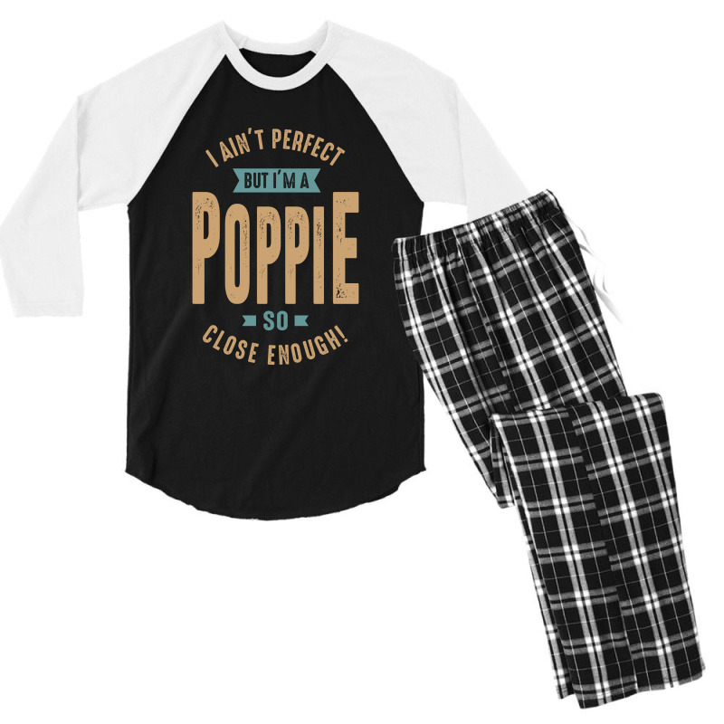 Poppie Men's 3/4 Sleeve Pajama Set | Artistshot