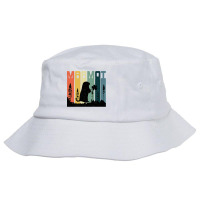 Marmot Silhouette Trees Love Animals Vintage Distress Style Premium T Bucket Hat | Artistshot