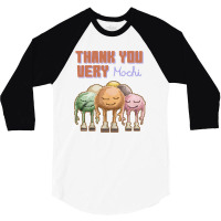 Thank You Very Mochi Food Puns 3/4 Sleeve Shirt | Artistshot