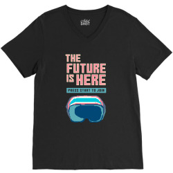 the future is here V-Neck Tee | Artistshot