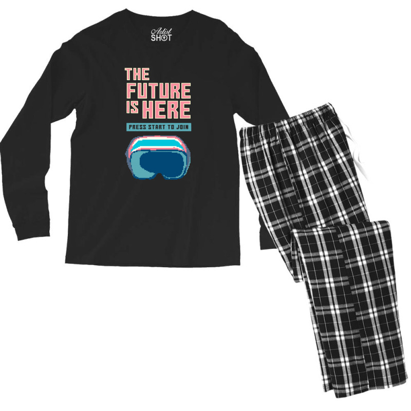 The Future Is Here Men's Long Sleeve Pajama Set | Artistshot