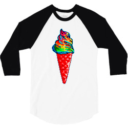 unicream unicorn ice cream 3/4 Sleeve Shirt | Artistshot