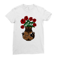 Flower And Vase Ladies Fitted T-shirt | Artistshot