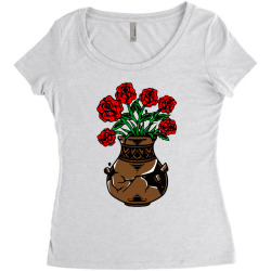 flower and vase Women's Triblend Scoop T-shirt | Artistshot