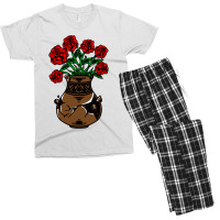 Flower And Vase Men's T-shirt Pajama Set | Artistshot