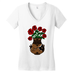 flower and vase Women's V-Neck T-Shirt | Artistshot