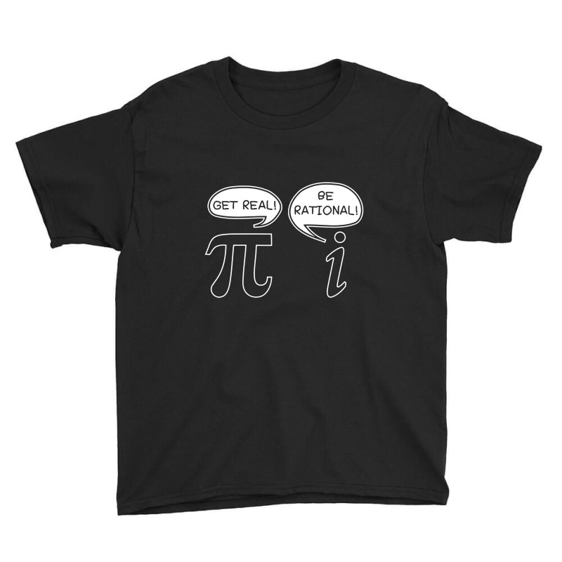 Get Real Be Rational Pi Funny Youth Tee by untitleddada | Artistshot