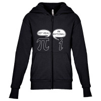 Get Real Be Rational Pi Funny Youth Zipper Hoodie | Artistshot