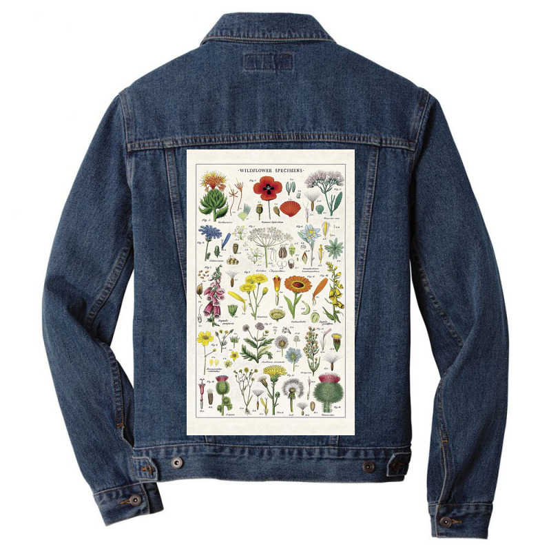 Flower Market Fwild  Tea Towel Cav Men Denim Jacket by Cheryl J McSwain | Artistshot