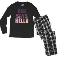 Bob Says Hello Men's Long Sleeve Pajama Set | Artistshot